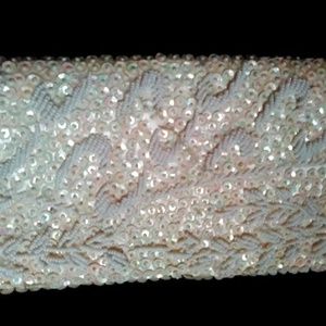 VINTAGE 70'S ERA BEADED ENVELOPE CLUTCH PURSE